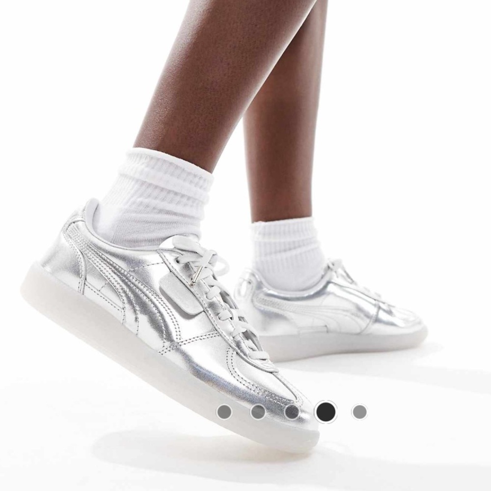 Puma Palermo Chrome Sneakers in Silver